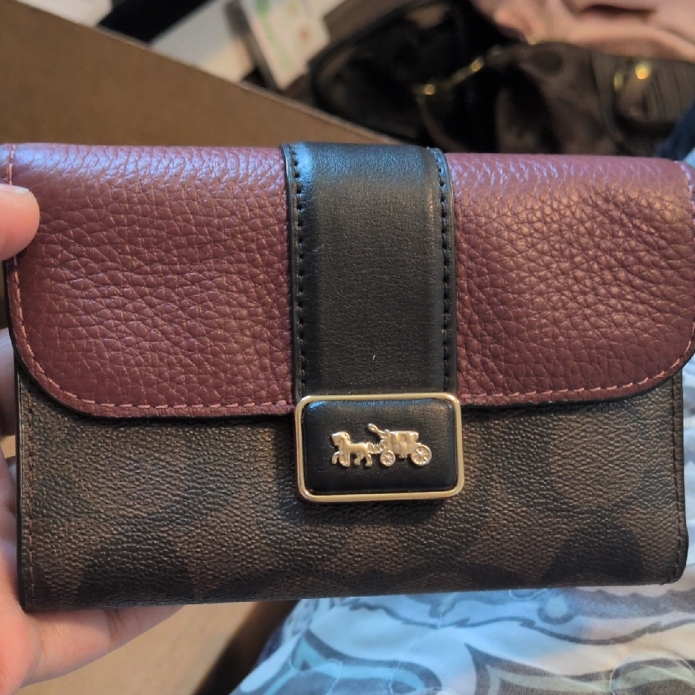 COACH Signature Color Grace Wallet